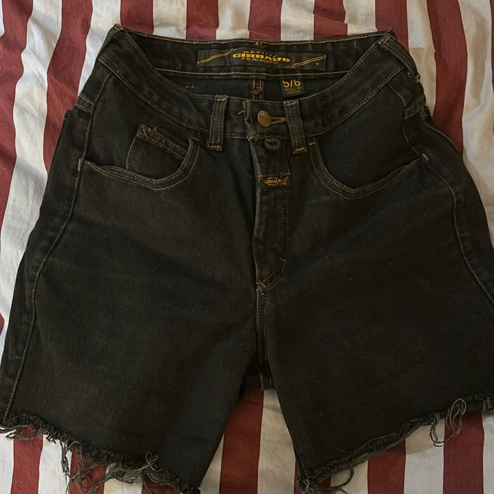 Martine Francois Girbaud Black Denim Shorts